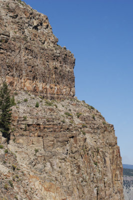 Mountain along road south from Mammoth Hot Springs