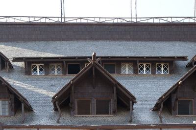 Gables above main entrance