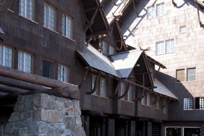Left wing of Inn with view of gables