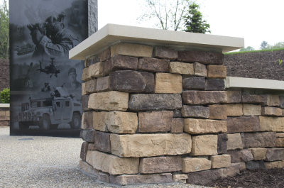 Stone wall end