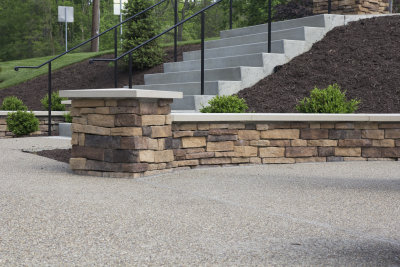 Stone walls with stairs