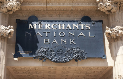 Merchants National Bank sign