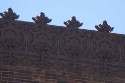 Cornice detail, side façade