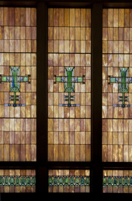 Stained glass windows, detail