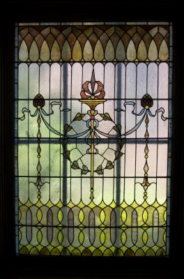 Staircase: Stained Glass Window at Landing