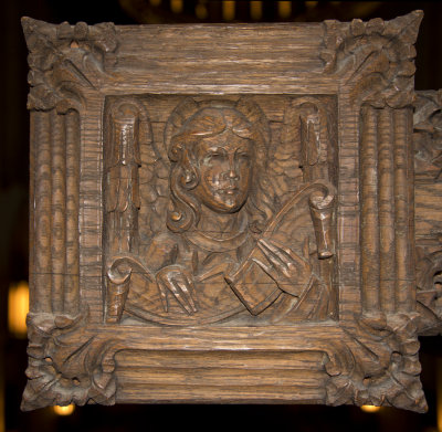 Rood Screen: left rood symbol