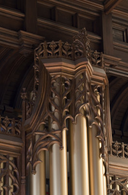 top of chancel organ cases