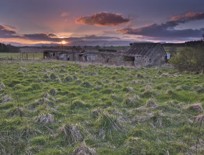 Muir O Fould Ruins,Sunset
