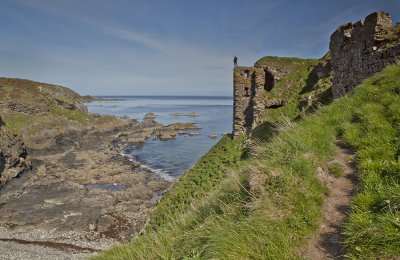 Findlater Castle Ruins on the Moray Coast