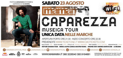 CAPAREZZA Museica Tour 2014 @ Mamamia - Senigallia, 23/08/2014