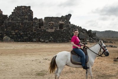 On Horseback At The Ruins