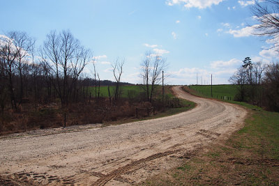 There are still a few dirt roads in Raleigh, North Carolina.