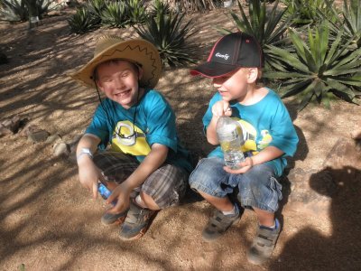 Josh & Zack at Desert Gardens