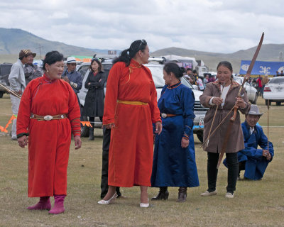 Women's Archery at Northern Mongolian Village Festival