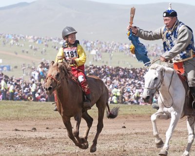 The Winner of the Race for 5 year olds-Naadam Festival