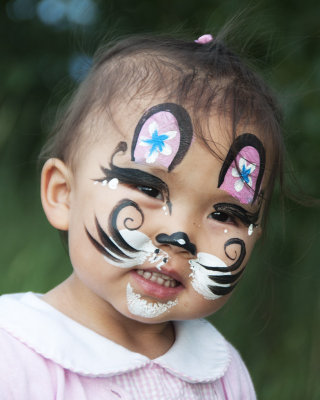 Young Girl with Painted Face