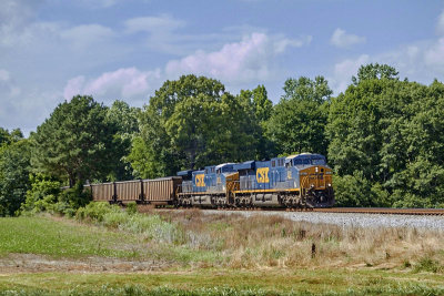 Train N-13, The Monster Train, rolls through rural Morgan County, AL, south of Hartselle, AL.