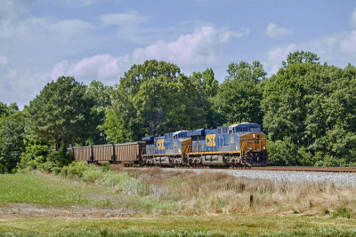 Train #N-13, The Monster Train, rolls through rural Morgan County