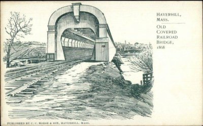 the 1839 Covered Railroad Bridge to Haverhill