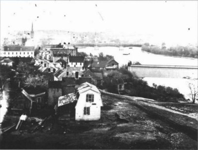 the first railroad bridge in Haverhill