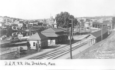 Bradford Station, across the river from Haverhill's