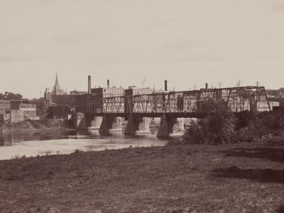 The railroad bridge to Haverhill