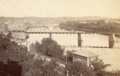The 1880 railroad bridge in Haverhill