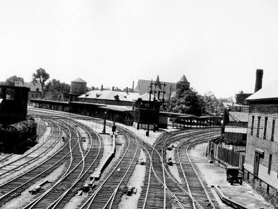 The old So. Lawrence Station from the Salem St. bridge
