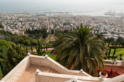 Bahia Gardens and Harbor of Haifa