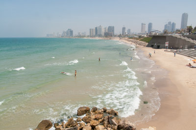 Beach of Tel Aviv View from Jaffa