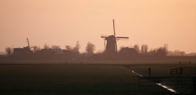 Windmill in the evening - Rijpwetering