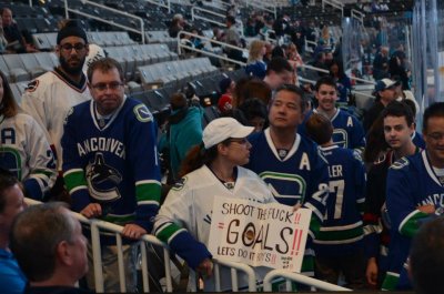 The Canucks fans