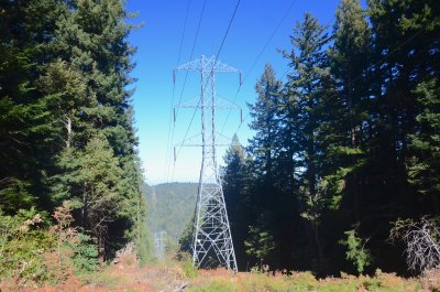 PG&E power line looks like ski lift 