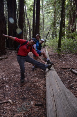 Hiker girls have strong legs