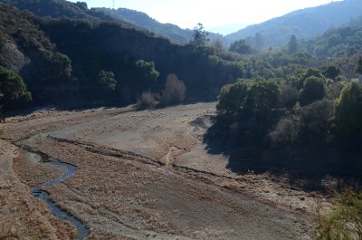 Very dry creek bed