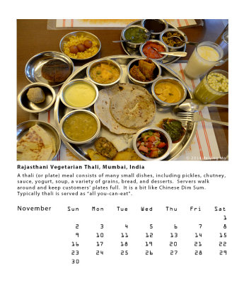 Rajasthani Vegetarian Thali, Mumbai, India