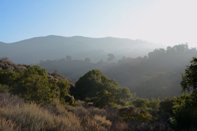 Smog is invading into the mountain range