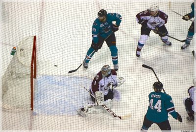 Jason Demers scores a power-play goal putting Sharks on the board