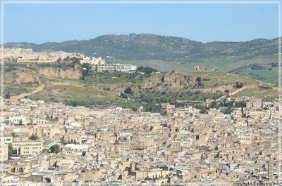 View looking north, from the southern fort overlooking Fez.