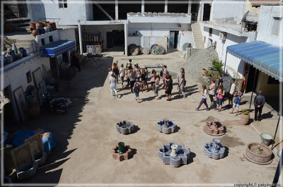 courtyard of the school for making traditional ceramics