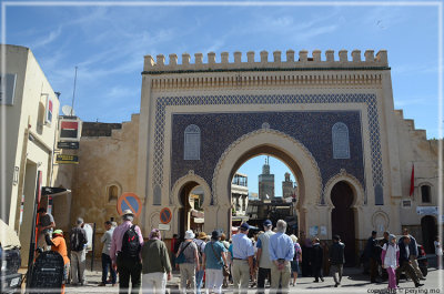 the gate at the north end of Fez from outside of the medina