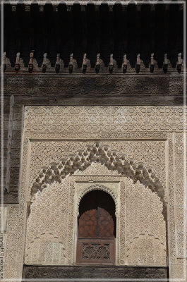 Intricate entry way to the religious school
