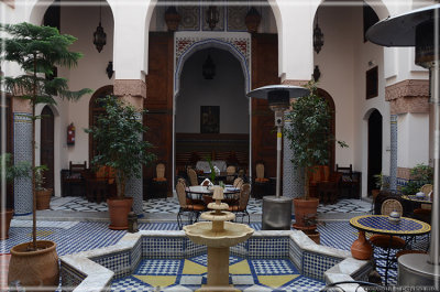 inside the Riad (house hotel)