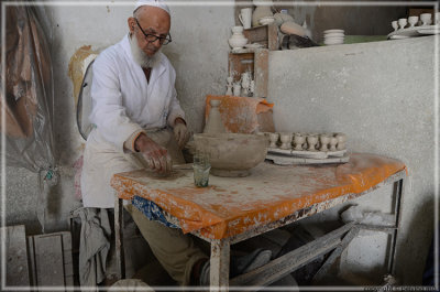 traditional pottery school near Fez Medina