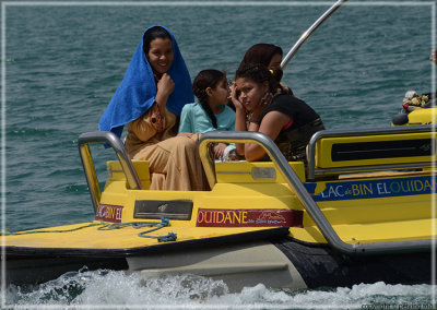 Taking a boat ride on Lake BinOuidane