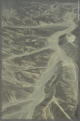 The terrain where the mysterious Nazca lines are present