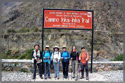 Fresh faces at the official starting point of the 4-day hike: km82
