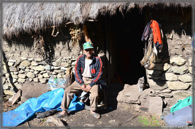 This 72-year old Quechua man raised 5 kids in this modest house