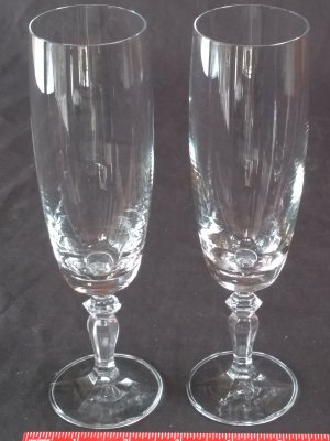 Lead Crystal Champagne Flutes