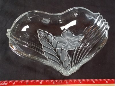 Heart Shaped Crystal Candy Dish